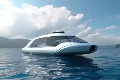 A yacht prototype representing the future.